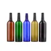 Botella de Vino de Plástico Personalizada de 750 ml Botella Selladora de Líquidos PET Marrón Verde Negro Botella para Mermelada Cabezal de Bomba para Jarabe y Mermelada