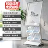 Suporte de Folheto Dobrável Liga de Alumínio Exposição Celebridade da Internet Armazenamento Porta-Revistas de Chão Porta-Exibição Vertical de Jornais para Promoção