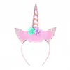 Atacado do Fabricante Festa de Feriado Infantil Unicórnio Headband Luminoso Halloween Colorido Asas de Anjo Headdress Props
