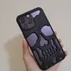 Funda de Teléfono con Calavera Electrochapada para Apple 14Pro MAX iphone 13 Funda Protectora de Moda
