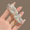 Elástico de Cabelo Trançado com Bolas de Pérola Estilo Fio de Telefone para Mulheres, Elástico de Borracha de Alta Qualidade, Elástico para Rabo de Cavalo, Acessório de Cabelo Trançado