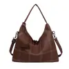 Bolsa de Grande Capacidade Feminina 2026 Novo Estilo Cor Sólida Nicho Bolsa de Ombro Tote Versátil Alça Única Moda Transversal Pequena Bolsa