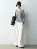 Pantalones Minimalistas de Pierna Ancha, Corte Holgado Tridimensional, Pantalones Versátiles, Casuales Nuevos Pantalones de Mujer Primavera/Verano 2026 1268 Cuatro Yuan