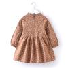 Vestido Floral para Niñas Primavera y Otoño Estilo Coreano Vestido de Princesa Algodón Puro Manga Larga Ropa de Abrigo Vestido Fresco Nuevo Estilo 2026