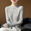 Top de capa base de cuello medio alto transfronterizo para Otoño e Invierno para Mujer Estilo Nuevo Color Sólido Suave y Pegajoso Suéter Pulóver Delgado Capa Interior Ropa de Punto