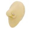 Perforación de Nariz sin Perforación de Zirconia Incrustada de Cobre Transfronteriza y Clavos de Nariz en Varios Estilos Pinzas de Nariz y Hebillas de Nariz sin Perforación de Mariposa Joyería al por Mayor