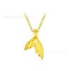 Colgante de Oro Puro 999 Shuibei Gold Cadena de Clavícula de Oro Duro 3D Set de Regalo de Promoción para la Industria de la Belleza Artículo Caliente de Transmisión en Vivo