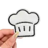 Divertidos y originales pegatinas para flequillo con temática de comida, suave y linda gorra de chef de dibujos animados, pegatinas mágicas infantiles con forma de pan, herramienta para arreglar el cabello para niñas
