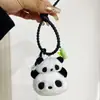 Chaveiro de panda de pelúcia, pingente fofo de bambu de desenho animado, pequeno presente popular e acessível, pequena mercadoria para feiras, lote misto
