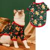 Camiseta fina y transpirable de Papá Noel para mascotas, color rojo y verde, para primavera y otoño, ropa para perros pequeños, cachorros y Schnauzer.