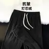 Pantalones de pana para hombre de otoño, pantalones deportivos, pantalones de chándal para hombre, holgados y versátiles, pantalones casuales de retazos, pantalones jogger, pantalones largos