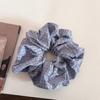 Scrunchie Listrado Estilo College Coreano, Faixa de Cabelo Xadrez, Elástico de Cabelo, Elástico para Coque, Acessório de Cabelo Elástico, Faixa de Cabelo para o Dia das Crianças