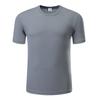 Camiseta de Malla de Color Sólido de 180g de Secado Rápido con Cuello Redondo y Manga Corta Uniforme de Grupo Camisa Cultural Ropa de Trabajo Corporativa con Impresión