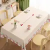 Mantel de Mesa Simple de Dibujos Animados Nuevo 2026, Impermeable, Resistente al Aceite, Fácil de Limpiar, Lindo y Atmosférico, Cubierta Rectangular para Mesa de Café