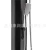 Columna de Ducha Solar Negra Cepillada de 35L con Rociador Manual Columna de Ducha con Calentamiento Solar