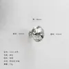 Cromo Brilhante Luxo Leve Cristal Puxador de Gaveta Vidro Diamante Puxador Estilo Europeu Simples Transparente Furo Único Puxador de Porta de Armário Guarda-roupa