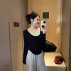Roupas Femininas Plus Size: Estilo Relaxado, Emagrecedor e Valoriza a Silhueta, Falso Duas Peças, Color Blocking, Design Único, Blusa Base para Mulheres