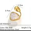 Anillos de Acero Inoxidable Europeos y Americanos, Pulseras Geométricas Exageradas de Personalidad, Joyería de Acero de Titanio de Gama Alta y Nicho que No Se Desvanece para Mujeres