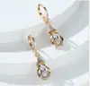 Pendientes Populares de Comercio Exterior de Aliexpress Pendientes Geométricos Ovalados Color Oro Champán Bisutería para Mujer Venta al por Mayor