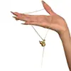 Collar de Calabaza Fulu Cepillado Tirable para Mujer El Más Fácil de Combinar Nuevo Estilo Chino Cadena Larga para Suéter Accesorios Nuevos Otoño e Invierno 2025