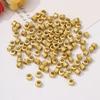 Cuentas espaciadoras de ojo de libélula de oro roto de arenas antiguas con preservación del color, accesorios para pulseras y collares de oro de 18 quilates.