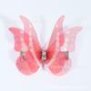 Pasador de pelo de tul de mariposa de venta caliente aguas abajo Doble mariposa Tela Disfraz Accesorios para el cabello con estampado de diamantes Malla Tocado de mariposa Pasador