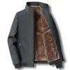 Ropa de Otoño e Invierno para Hombres Jóvenes y de Mediana Edad, Chaqueta de Lana de Cordero, Forrada de Polar y Engrosada, Abrigo Cálido y Oversize para Personas Mayores