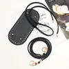 Nova Bolsa de Crochê Feita à Mão DIY Bolsa Dumpling Acessórios Fundo de Bolsa Alça de Ombro Cordão Conjunto de Três Peças em estoque