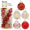 Novos Produtos Transfronteiriços, Decorações de Feriado, Conjunto de Bolas Pintadas para Pet Vermelho, Bolas para Decoração de Árvore