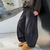 Jeans Infantiles Primavera y Otoño Niños Niñas Cintura Alta Sueltos Casuales Tallas Medianas y Grandes Otoño e Invierno Elegantes Cargo Modernos
