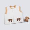 Colete de bebê primavera e outono, colete de bebê de algodão puro, quente, colete infantil, pode ser usado ao ar livre, roupa externa para crianças, personalização de colete