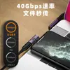 Adaptador USB 4.0 tipo C macho a C hembra 240W tipo L curvo tridimensional PD3.1 carga superrápida morado oscuro
