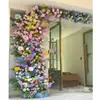 Jardín de Monet Popular Check-In Paisajismo Cascada de Flores Artificiales Arreglo Tienda Check-In Ventana de Flores Artificiales Decoración