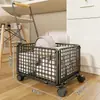 Prateleira de armazenamento para mochila escolar, carrinho móvel, caixa de armazenamento multifuncional de grande capacidade, cesta de armazenamento de livros sob a carteira da sala de aula