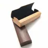 No. 15 Cajas de gafas rectangulares con tapa de espejo imitación madera anti-presión para uso comercial, lentes planas, venta al por mayor directa de fábrica