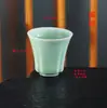 Xícara de Chá Kung Fu Celadon, Xícara de Mestre Única de Cerâmica, Xícara de Chá em Formato de Peixe de Grande Capacidade, Conjunto para Cerimônia do Chá, Xícara de Chá Única de Porcelana Azul e Branca