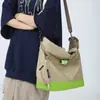 Nova Bolsa de Ombro Casual da Moda para Homens e Mulheres, Bolsa Transversal Estilosa e Personalizada, Bolsa de Mão Spliced com Porta-Moedas Bolsa Tote