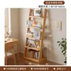 Estante trapezoidal de madeira maciça, prateleira de exposição para armazenamento em bay window, prateleira de armazenamento de chão, estante de livros integrada de parede, armário de armazenamento, armário de canto