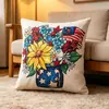 Funda de almohada de calabaza transfronteriza de otoño, impresa en lino, para decoración de sofá de sala de estar, funda de cojín de dormitorio, directo del fabricante