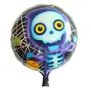 Variedade de balão de alumínio de Halloween decoração de festa de Halloween cabeça de abóbora fantasma morcego gato preto layout de balão
