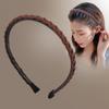 Diadema negra antideslizante para mujer, banda para el cabello para lavarse la cara, banda para el cabello sencilla para mujer, tocado con horquilla a presión para otoño e invierno