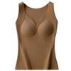 Cashmere Silk Soft Lace V-neck Warm Vest Fixo Cup Boiling Patch Base Warm Vest Underwear Mulheres