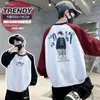 Ropa para Niños Ropa de Otoño para Niños Nueva Sudadera de Dibujos Animados con Cuello Redondo Tallas Mediana y Grande Ropa Básica Suelta y Bonita para Niños Primavera y Otoño 2025