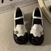 Saltos altos femininos de sola grossa e salto grosso, nova coleção de outono 2026, perfeitos com vestidos, bico redondo estilo francês, sapatilhas Mary Jane inspiradas na Chanel