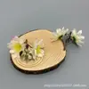 Bosque Artificial Estilo Pintura al Óleo de Dos Cabezas Pequeña Flor de Peonía Pasador Accesorio para el Cabello Atmósfera Hecho a Mano DIY Arreglo Floral Accesorio de Fotografía