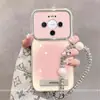 Adequado para Capa de Celular Huawei Mate80 Estilo Ins Cool Huaweimate80Promax Simples Rosa Manchas