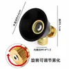 Boquilla atomizadora de remolino negro, boquilla ajustable de cobre puro para uso agrícola, pulverizador motorizado ajustable a prueba de viento de alta presión