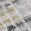 Joyería para Uñas Arte Retro Aleación Cuervo Corazón Cruz Punk Estrella Oscura Metálico Accesorios para Uñas Caja de 6 Compartimentos