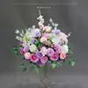 Nueva Serie Morada Soporte de Piso para Bodas Camino de Mesa Decoración Floral Arreglo del Jardín de Monet Fondo de Celebración de Compromiso Arreglo Floral