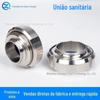A união higiênica SMS é feita de qualquer rosca de solda de topo tipo T CNC SUS rosca externa redonda 316L aço inoxidável 304
